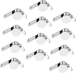Loud Emergency Whistle Stainless Steel Sports Whistle Multi-use Portable Tool for Outdoor Adventures
