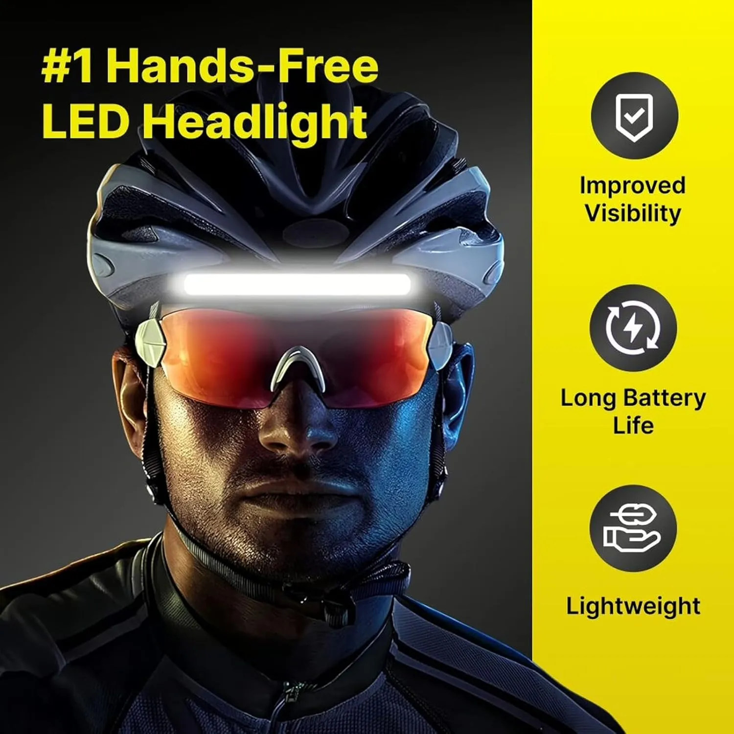 Lumen Light Headlamp Rechargeable, Lumenlight LED Headlamp, 230° Wide Beam Head Lamp with Motion Sensor for Adults, 5 Mode Waterproof Lightweight for Outdoor Camping (3pcs)