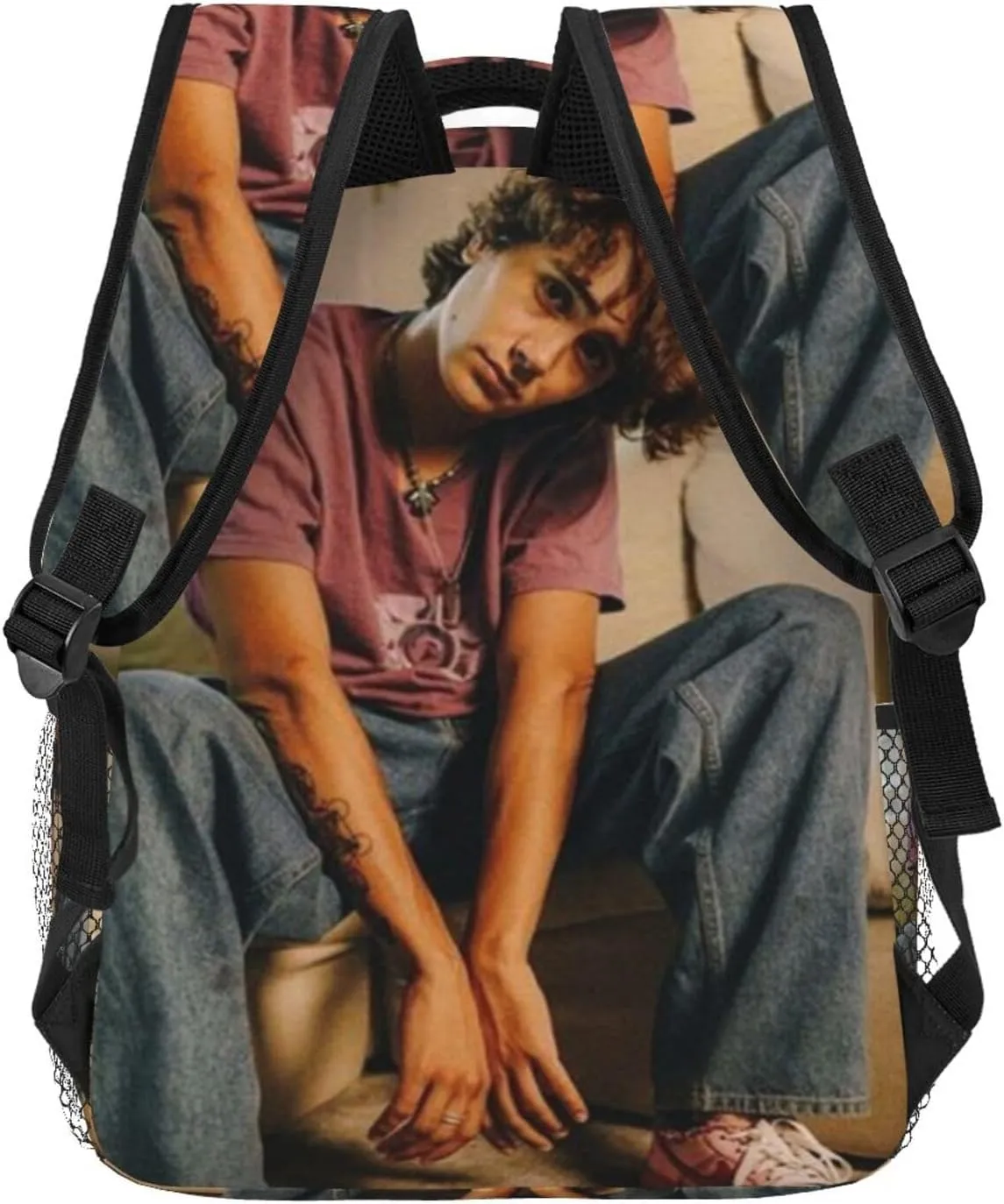 M-ichael Cimino Casual Student Backpack With Adjustable Shoulder Straps And Cushioned Back For Comfort Black