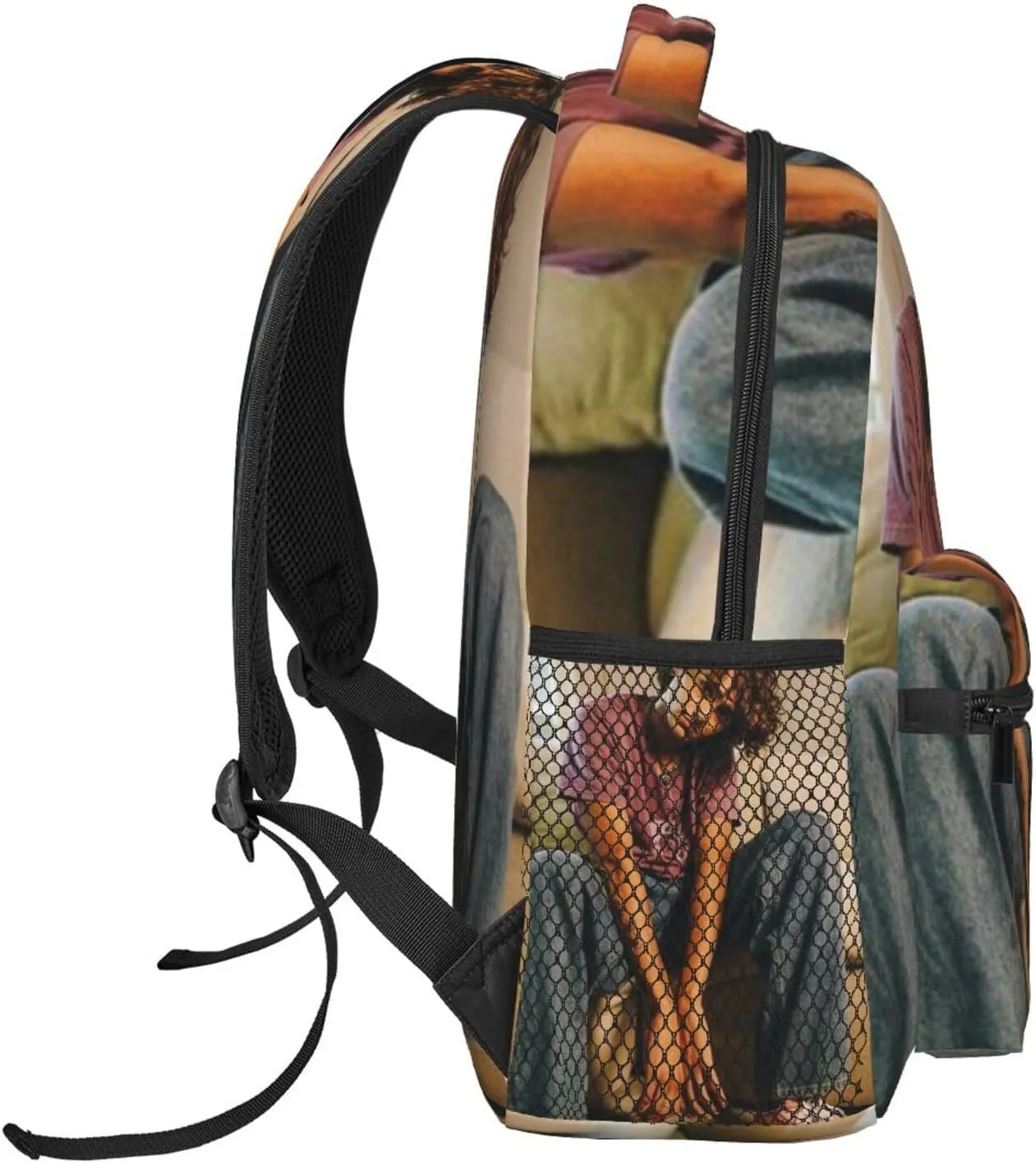 M-ichael Cimino Casual Student Backpack With Adjustable Shoulder Straps And Cushioned Back For Comfort Black
