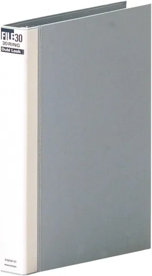 Maruman F949R-11 Loose Leaf Binder, A4, Dublock, 30 Holes, Gray