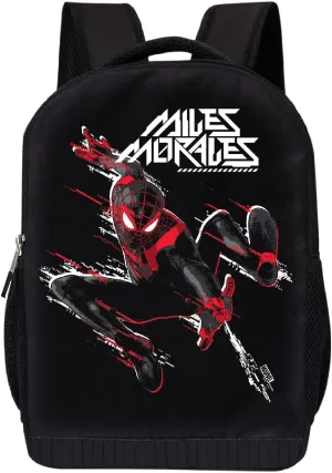 Marvel Spider-Man Backpack for Boys, Girls, Adults, Men, Women, Teens | Kids Backpack Toddler Backpack | Miles Morales Into the Spiderverse Spidey Spiderman Backpack Bookbag Mesh Bag for All Ages