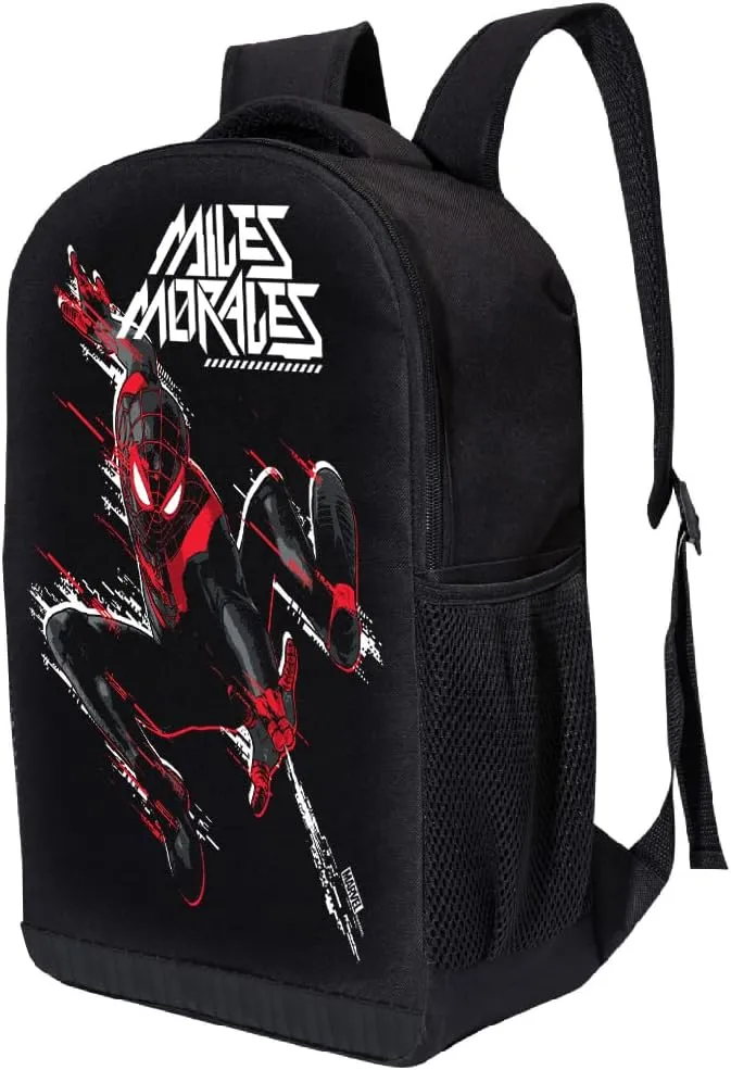 Marvel Spider-Man Backpack for Boys, Girls, Adults, Men, Women, Teens | Kids Backpack Toddler Backpack | Miles Morales Into the Spiderverse Spidey Spiderman Backpack Bookbag Mesh Bag for All Ages