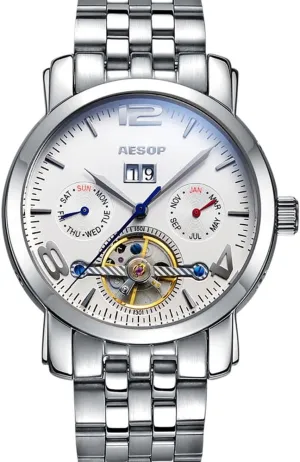 MASTOP Switzerland Watches Men Multi-Functional Tourbillon Automatic Mechanical Watch