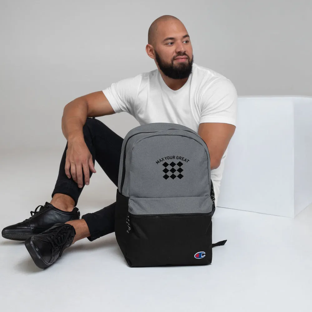 Max Your Great Embroidered Champion Backpack