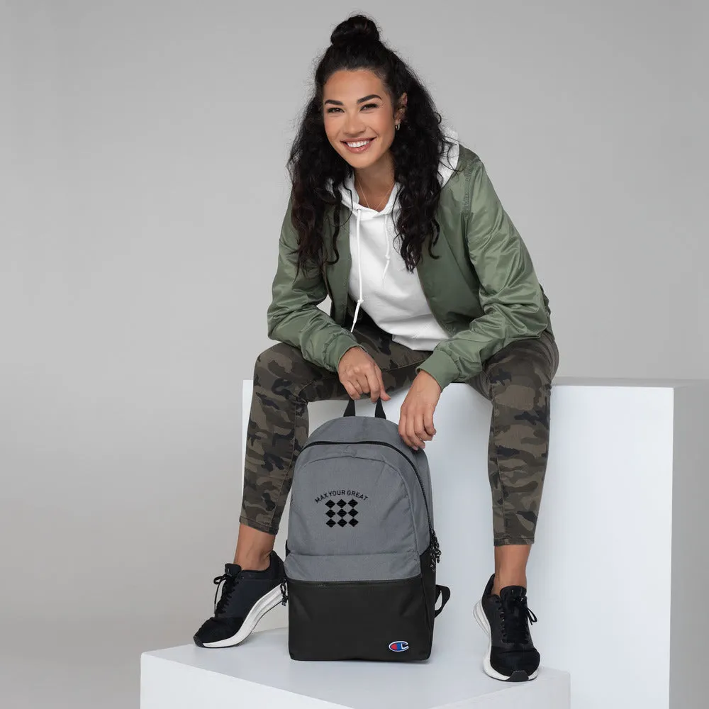 Max Your Great Embroidered Champion Backpack
