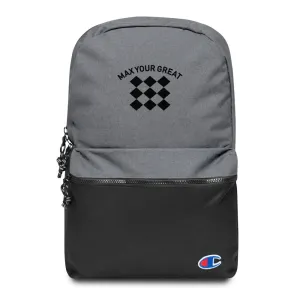 Max Your Great Embroidered Champion Backpack