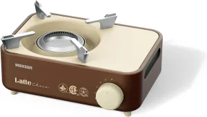 Maxsun Latte Series Mini Gas Stove with Magnetic Locking System (Choco)