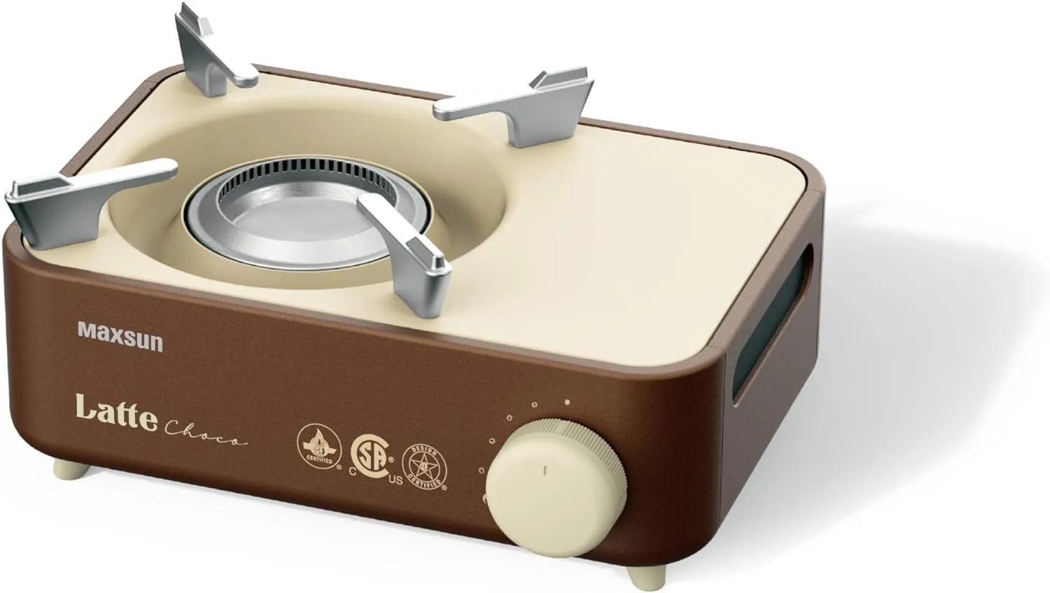 Maxsun Latte Series Mini Gas Stove with Magnetic Locking System (Choco)