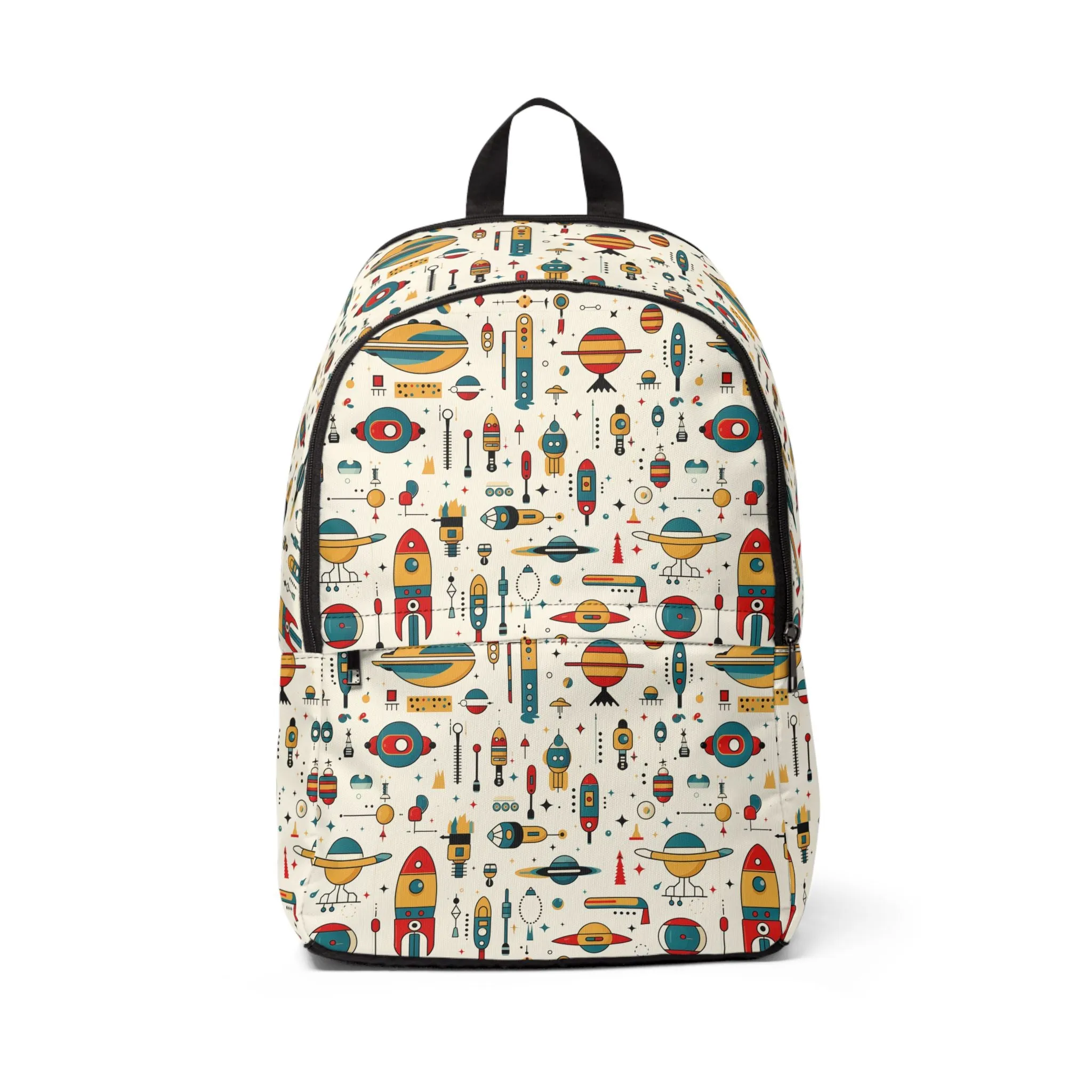 MCM Styled Laptop Backpack - Unisex Fabric Bag, School Bookbag, Travel Rucksack, Fashion Knapsack, Designer Daypack