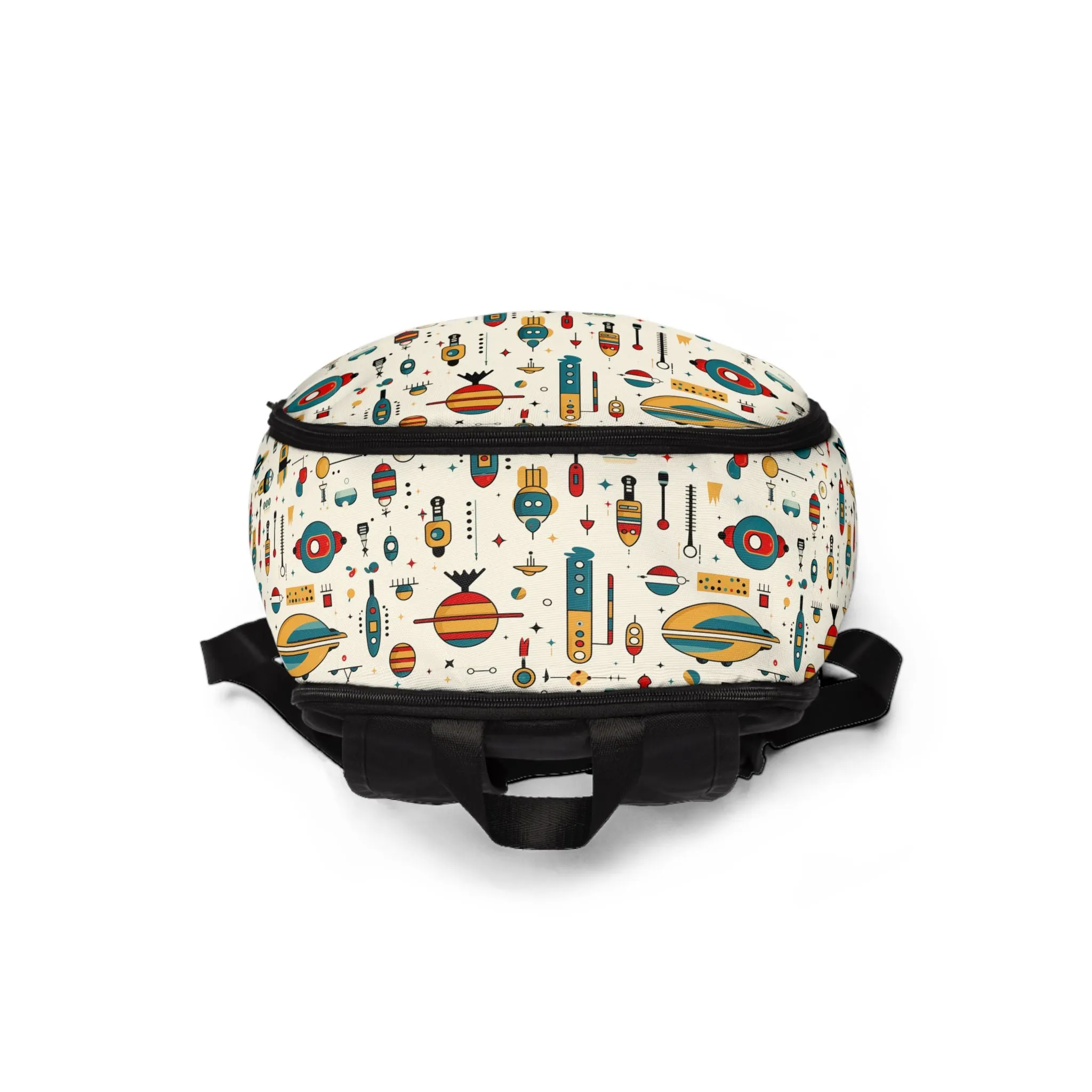 MCM Styled Laptop Backpack - Unisex Fabric Bag, School Bookbag, Travel Rucksack, Fashion Knapsack, Designer Daypack