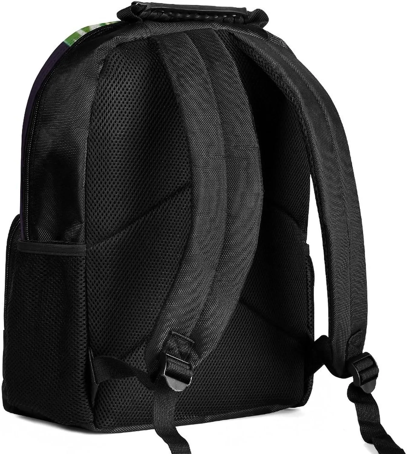 Men & Women Polyester Colorful Giraffe Art Backpack Large Capacity Bookbag With Smooth Zippers for Climbing Picnic Bicycle