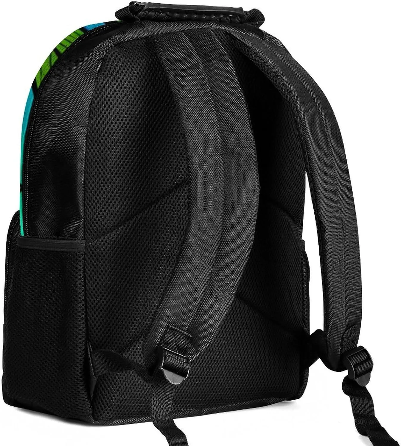 Men Women Lightweight Marijuanaweed Mandala Colorful Art Backpack Large Capacity Bookbag With Smooth Zippers for Gym Business Running