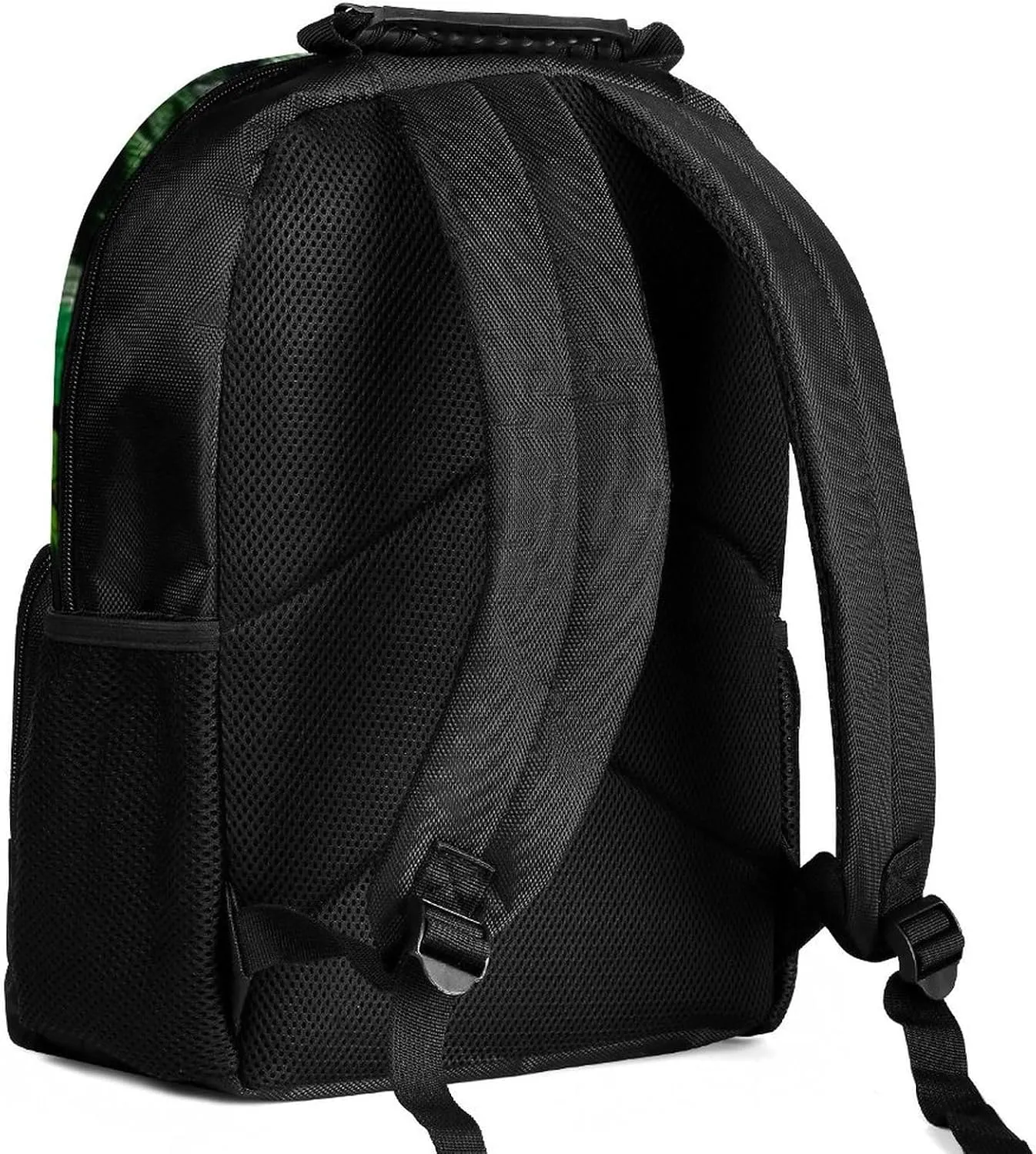 Men Women Lightweight Trippy Tiger Animal Flower Art Backpack Large Capacity Carry On Bag With Padded Straps for Sports Work Walking Cycling