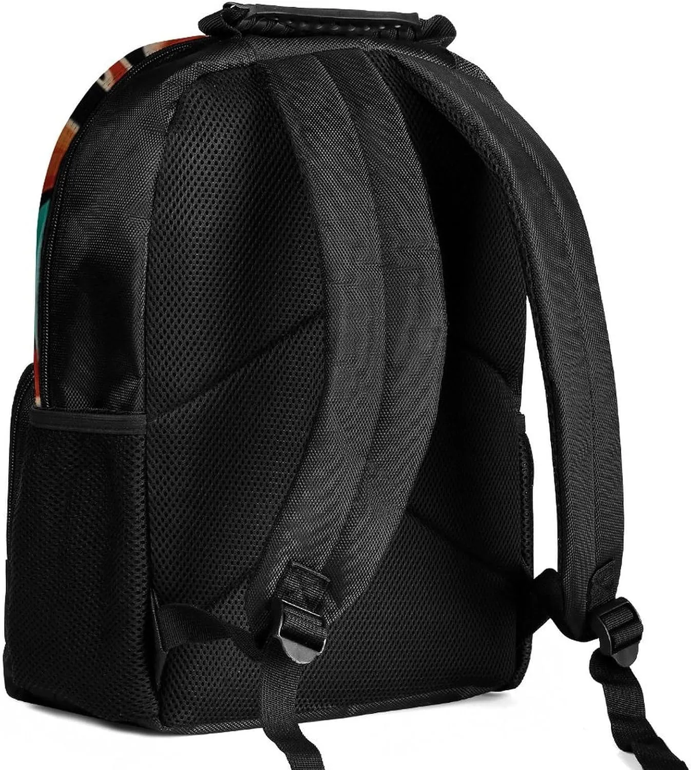 Men Women Polyester Native American Indian Flute Art Daypack Backpack Large Capacity Carry On Bag With Smooth Zippers for Hiking Picnic Walking Cycling