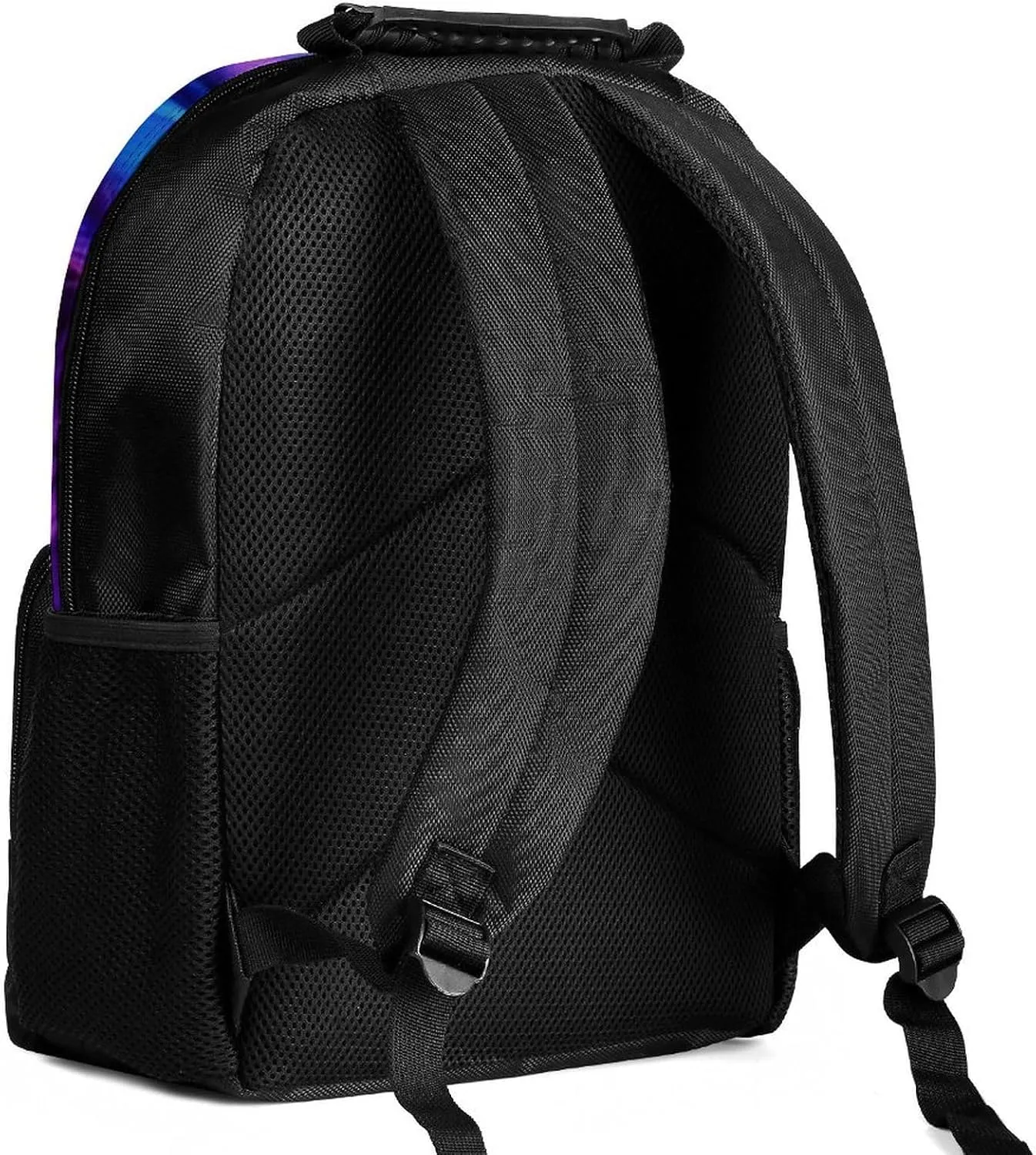 Men Women Polyester Psychedelic Lion Art Daypack Big Capacity Shoulder Bag With Adjustable Shoulder Straps for Camping Travel Walking Cycling