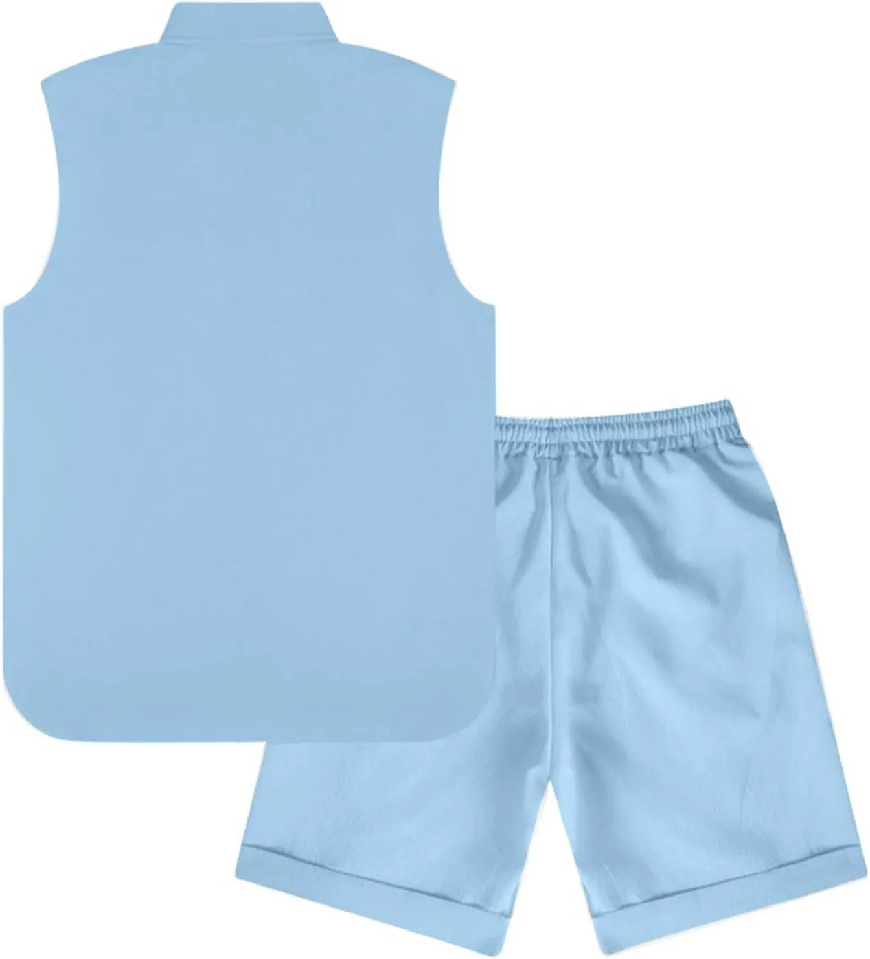 Men's Summer Beach Outfits Sleeveless Shirts and Shorts Summer Vacation 2 Piece Outfits Casual Lightweight Tracksuit