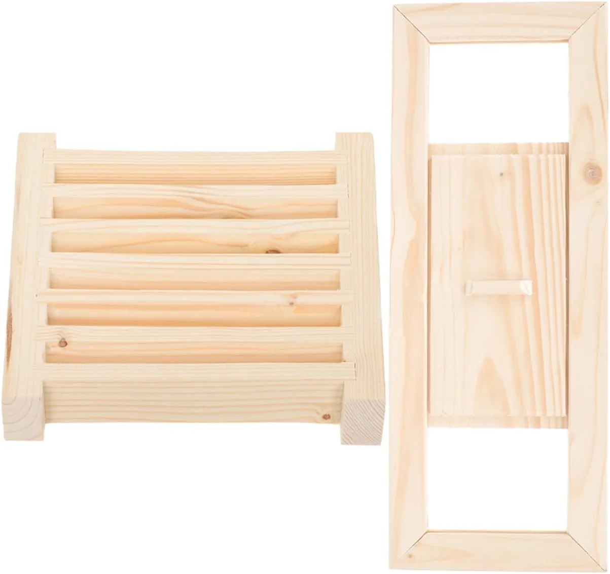 MERRYHAPY 1Set Cedar Sauna Blinds Grille Air Vent Easy to Install Wooden Shutter Window for High Temperature Humidity Sauna Durable Ventilation Accessory for Fresh Air