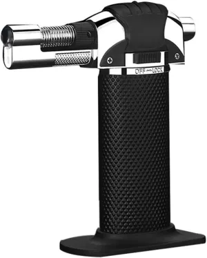 Metal Lighter with Firepower and High Temperature Resistance Windproof Adjustable Jet Flame for Grill BBQ Camping Stove Outdoor
