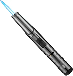 Metal Lighter with Visible Butane Window, Windproof and Adjustable Flame, Butane refillable, Lightweight and Easy to Carry, an Essential Tool for Camping, Allowing You to Enjoy a Worry-fr