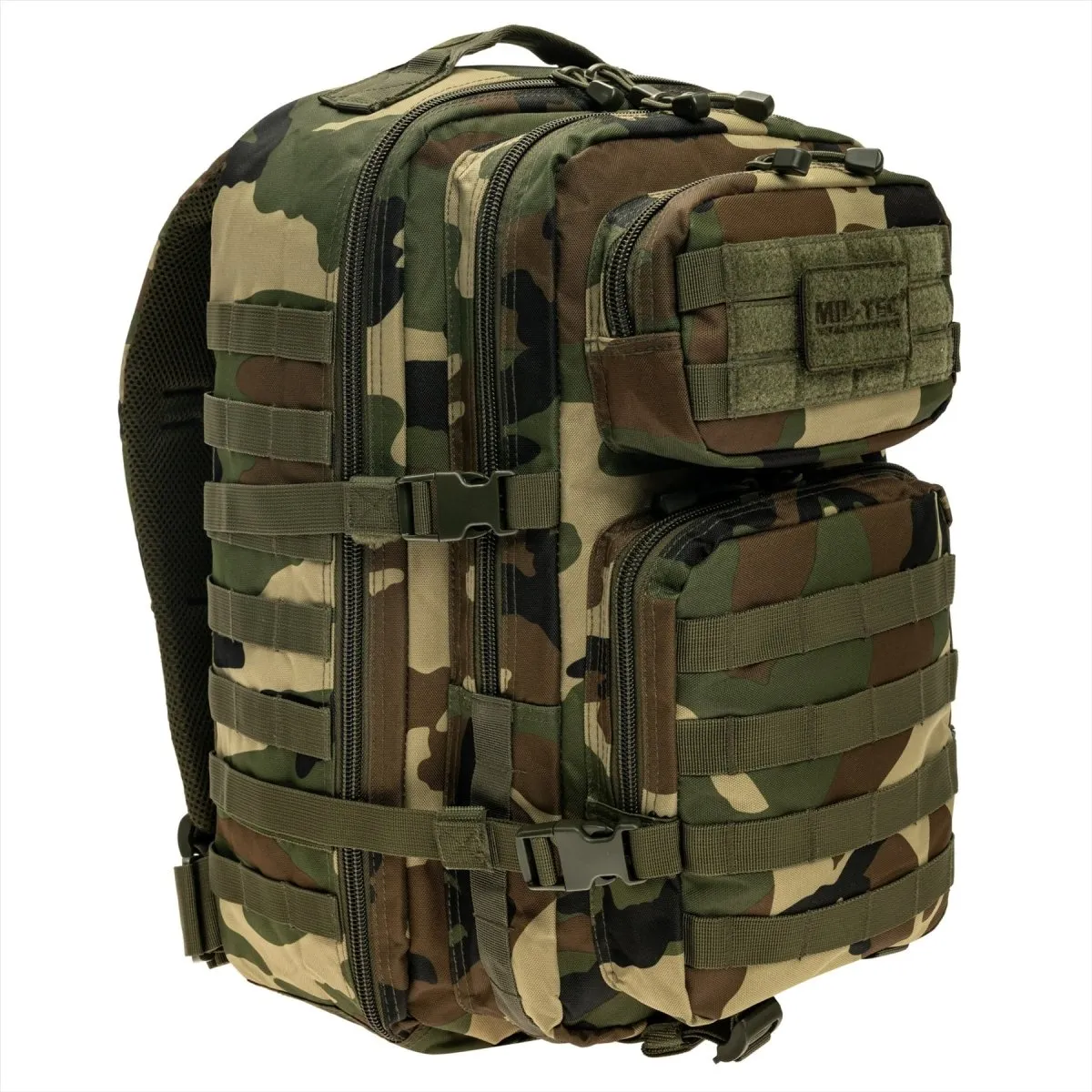 MIL-TEC US Assault Tactical Backpack 36L Ergonomic Formed Padded Shoulders