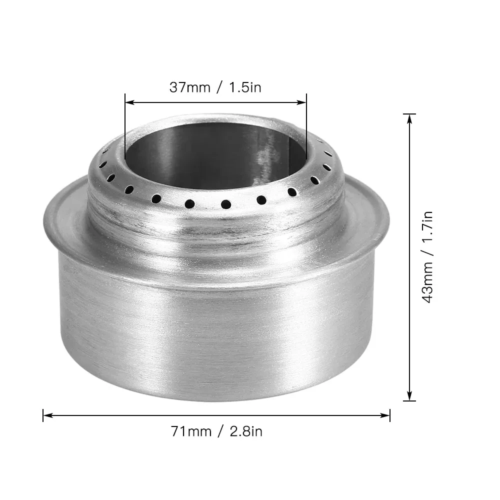 Mini Aluminum Alloy Alcohol Stove for Outdoor Cooking