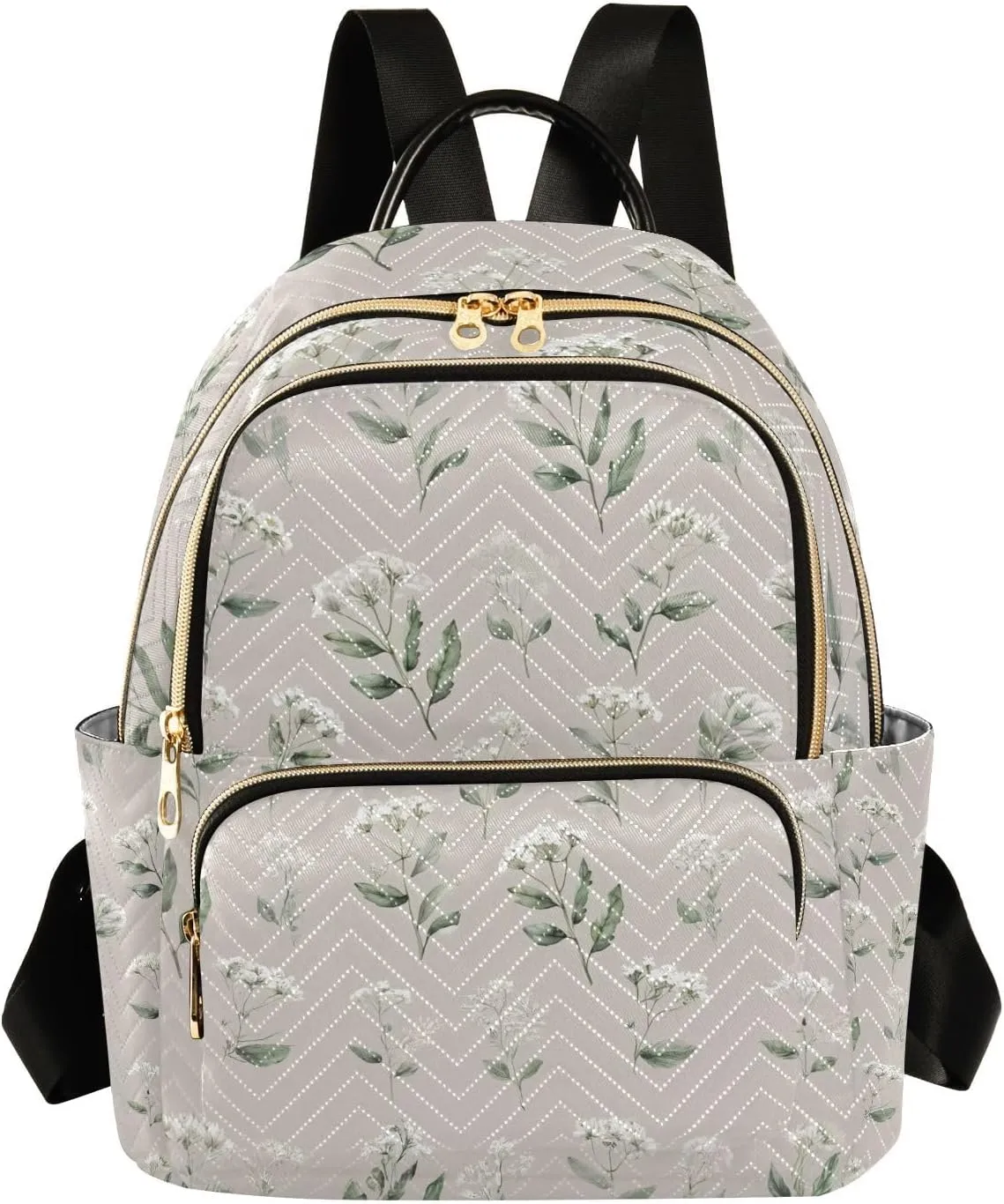 Mini Backpack for Women Flowers Illustrations Mini Backpack Purse Lightweight Small Daypack, 8.5L