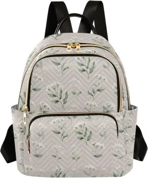Mini Backpack for Women Flowers Illustrations Mini Backpack Purse Lightweight Small Daypack, 8.5L