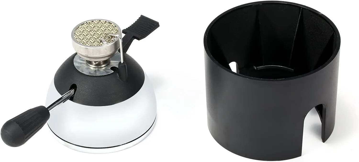 Mini Camping Stove Butane Gas with Refill Rack for Table Siphons Windproof Portable Cooking Stove Coffee Maker