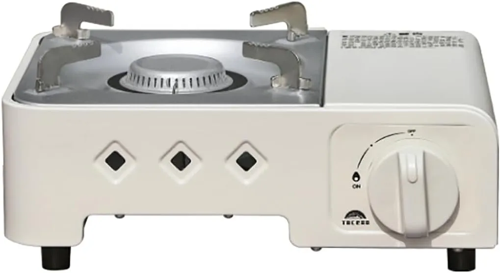 Mini Cassette Stove, Portable Magnetic Butane Stove 2.1KW - Compact Camping Cooktop with Piezo Ignition & Multi-Stage Flame Control