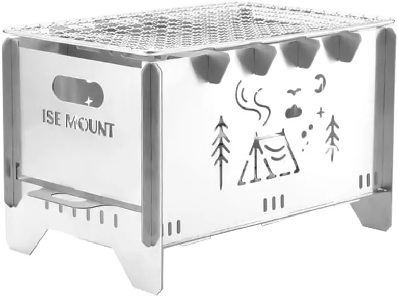 Mini Foldable Wind proof Wood Burnings Gas Stove Stainless Steels Alcohol Stove Outdoors Camp Hiking Backpacking Stove