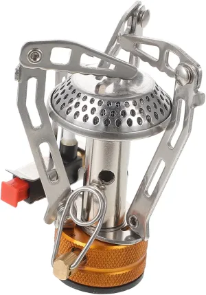 Mini Portable Camping Stove Outdoor Stove Burner Windproof Screen Gas for