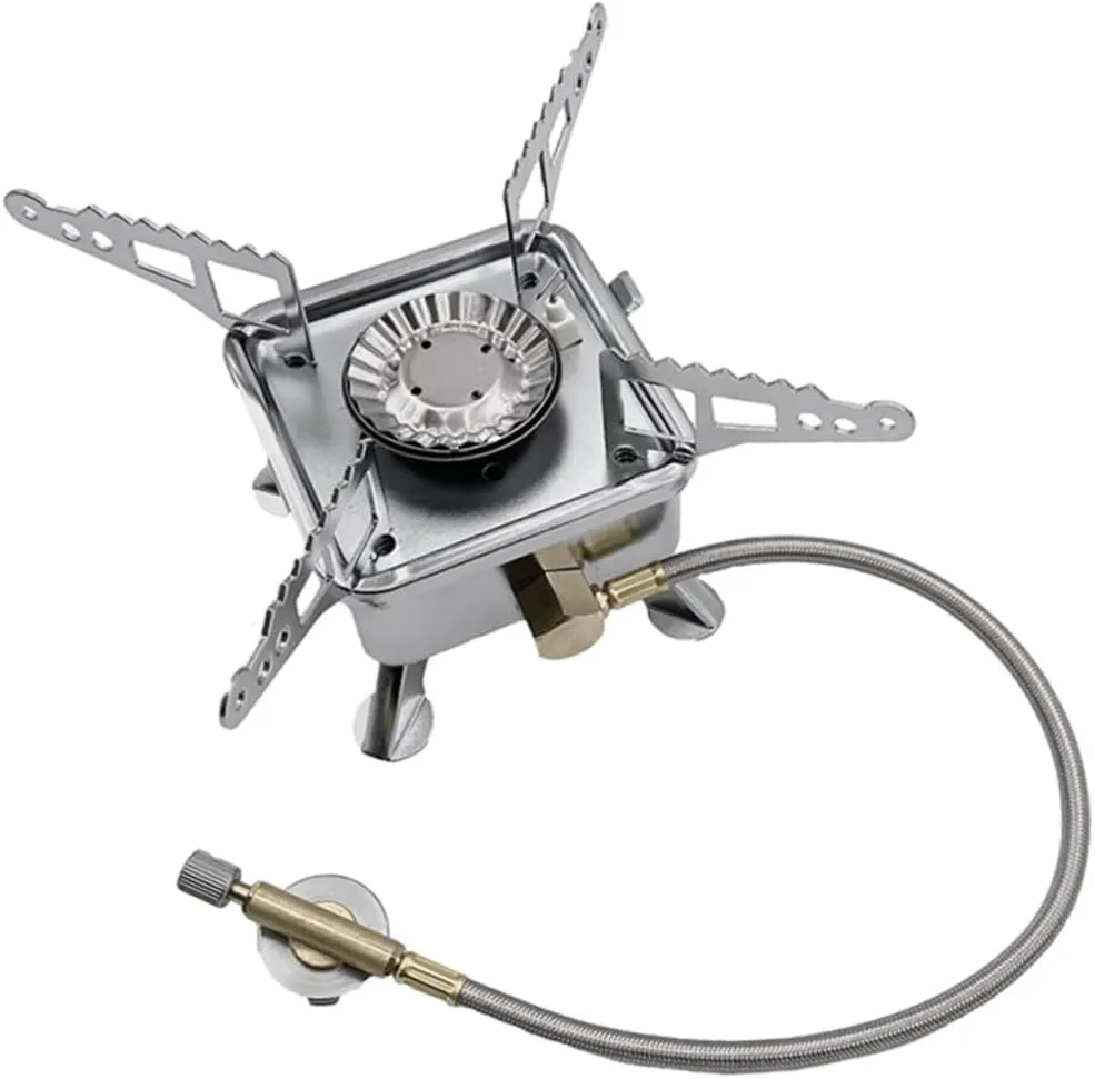 Mini Stove Outdoor Camping Propane Stove Burner Hose for Outdoor Activities