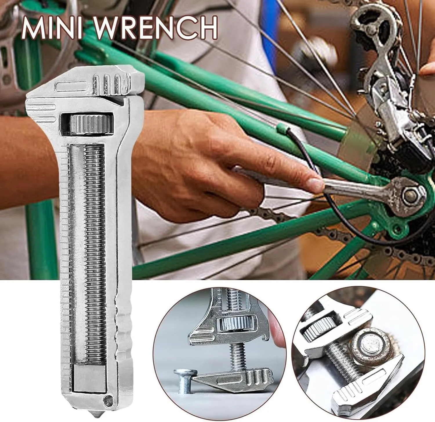 Mini Titan Crowbar Bottle Opener Multi Tool Multifunctional Portable Adjustable Multitool Compact Wrench Adjustable Size(3Pcs)