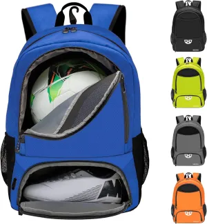 Mkour Soccer Bag - Football Basketball Volleyball Backpack with Ball Compartment and Holder