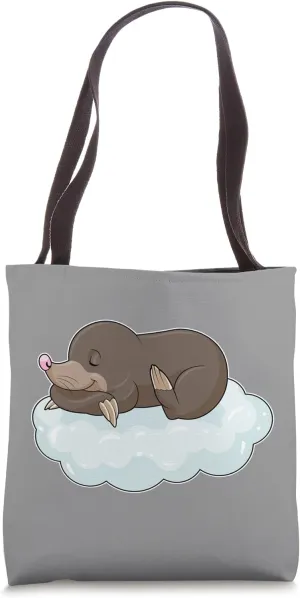 Mole Sleeping Clouds Tote Bag