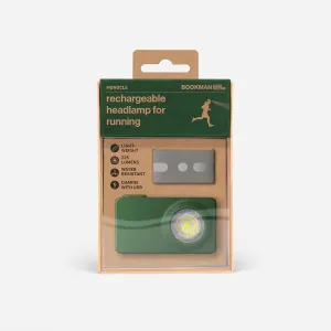 Monocle Rechargeable Headlamp for Running - Lightweight, Stylish, and High-Performing - 225 Lumens with Stepless Angle Adjustment and Lock Feature