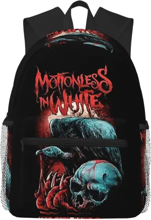 Motionless Rock In White Casual Backpack Large Lightweight Travel Bag Classic Laptop Daypack for Men Women Backpack