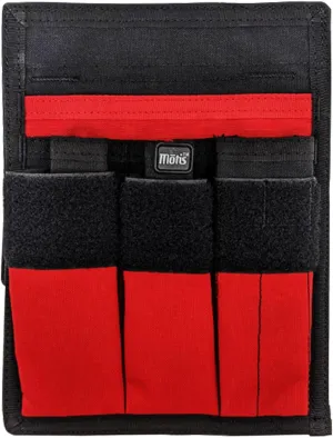 Motis Fire Pocket Organizer Pouch with Webbing Carry Handle, Durable Tool Pouch Organizer for Firefighter Tools, Tool Kit Bag, Equipment not Included