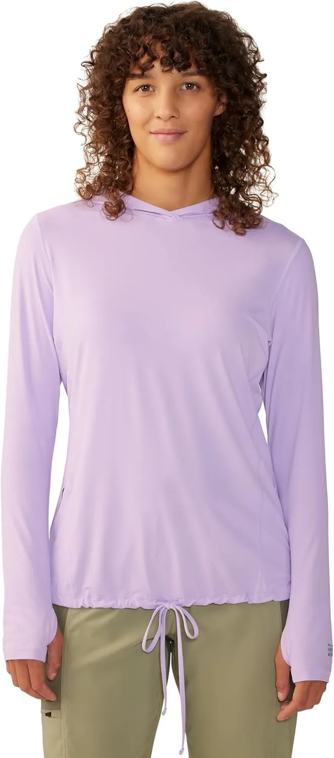 Mountain Hardwear Women's Crater Lake Long Sleeve Hoody for Hiking, Camping, Backpacking, and Casual Wear