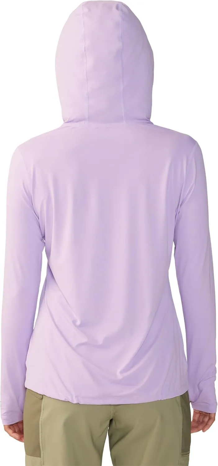 Mountain Hardwear Women's Crater Lake Long Sleeve Hoody for Hiking, Camping, Backpacking, and Casual Wear