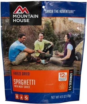 Mountain House Classic Spaghetti with Meat Sauce | Freeze Dried Backpacking & Camping Food