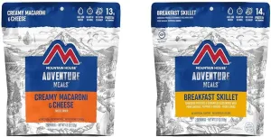 Mountain House Creamy Macaroni & Cheese | Freeze Dried Backpacking & Camping Food | 2 Servings & Breakfast Skillet | Freeze Dried Backpacking & Camping Food | 2 Servings | Gluten-Free
