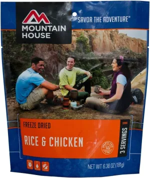 Mountain House Rice & Chicken | Freeze Dried Backpacking & Camping Food