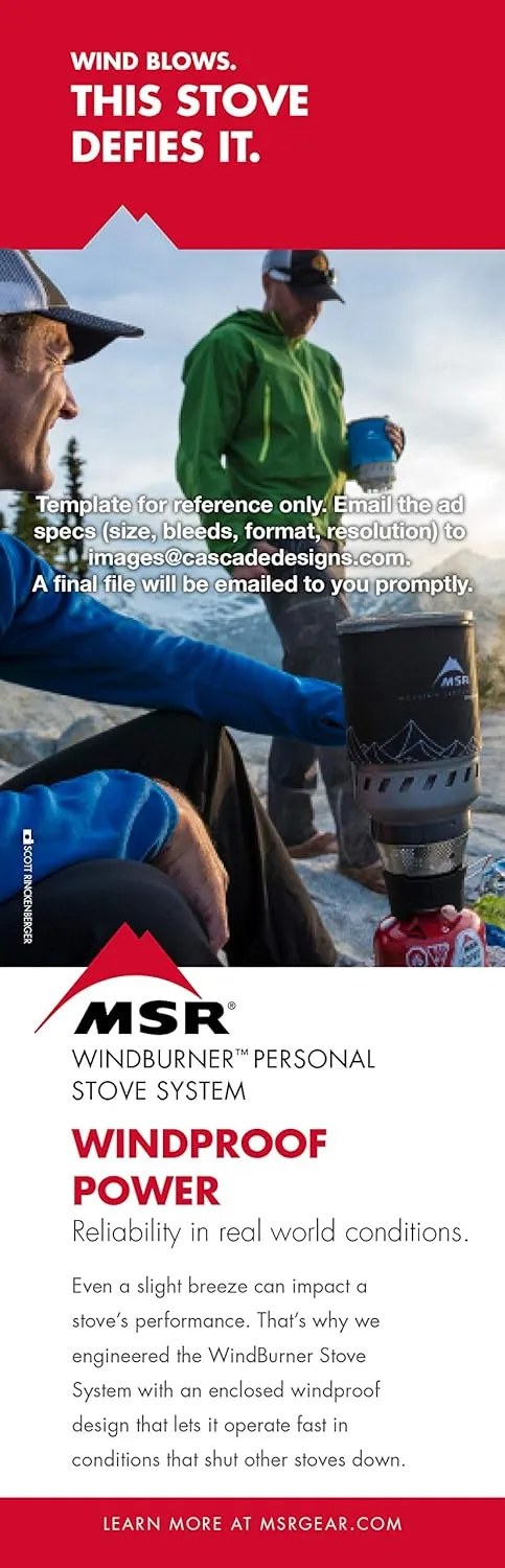MSR WindBurner Personal Windproof Camping and Backpacking Stove System