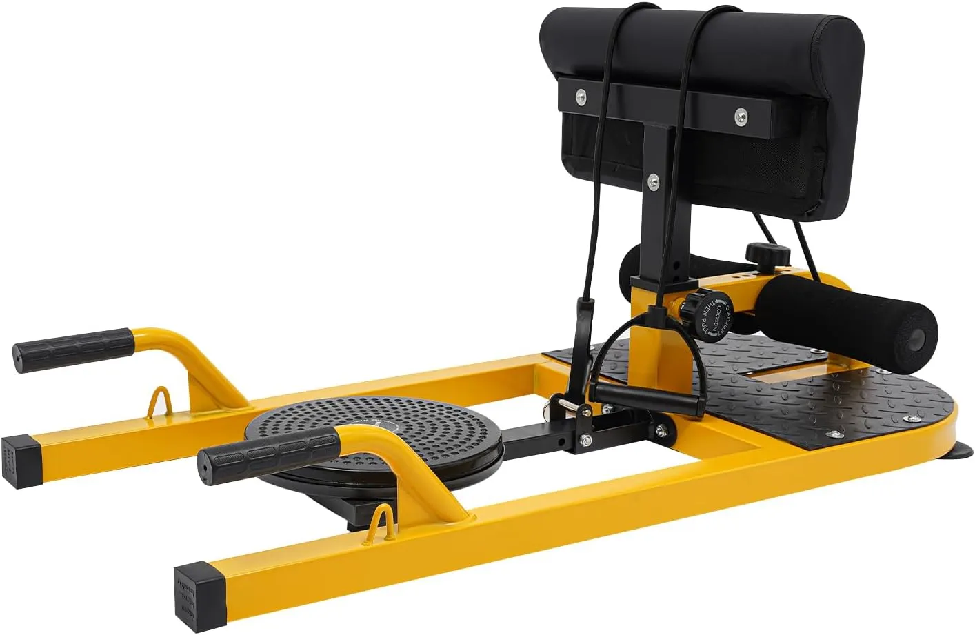 Multi-Function Deep Squat Machine, Multiple Workout Modes Deep Squat Tool, Backrest and Leg Hooks Adjustable Deep Squat Machine for Band Squats, Side Stretches, Push-Ups, Etc