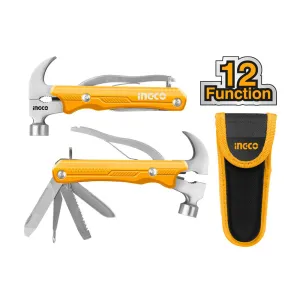 Multi-Function Hammer Tool Set Pliers Screwdriver Hammer Saw w/ Pouch HMFH0121