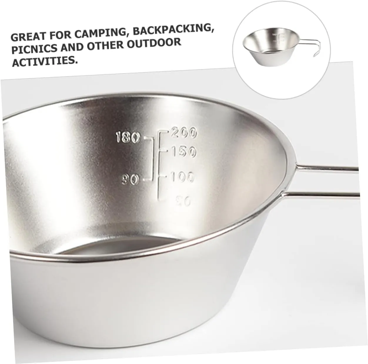 Multi Function Water Bowl Portable Wine Cup for Camping Hiking Picnic Compact Design Durable Outdoor Supply