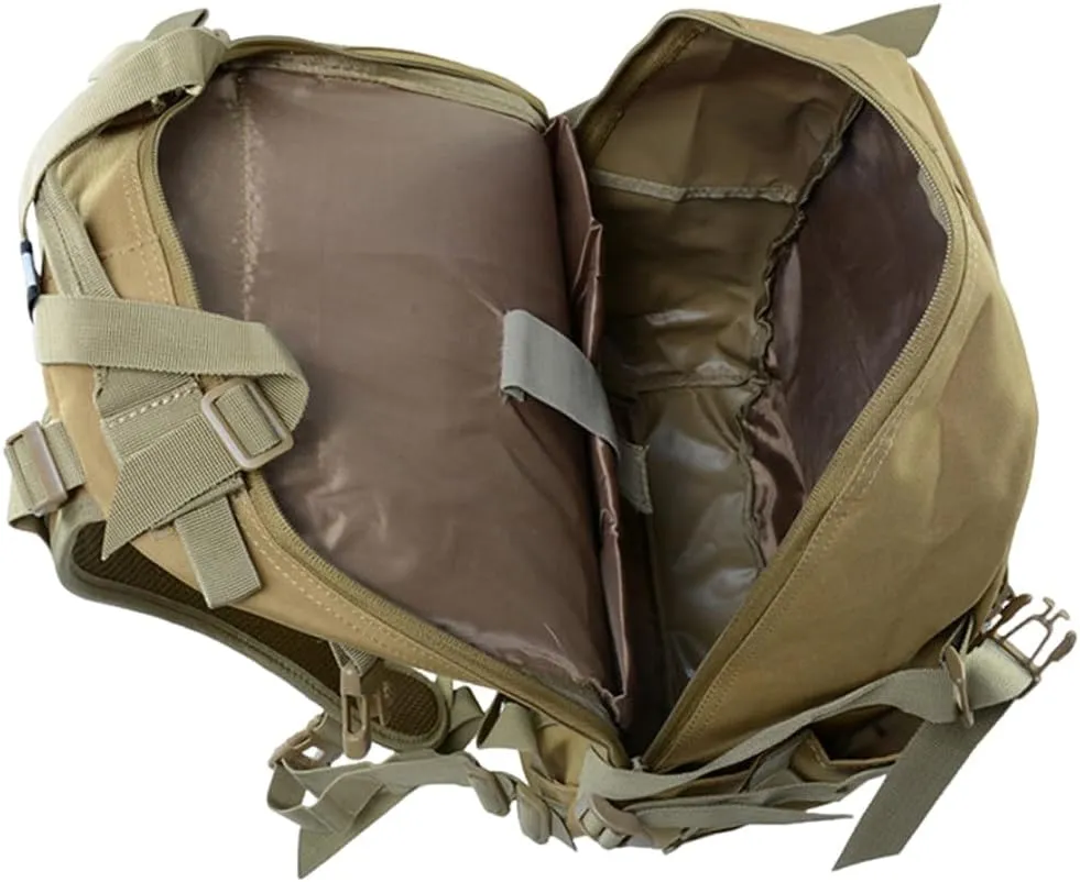 Multi-functional Lightweight Outdoor Backpack for Hiking Camping Cycling Oxford Cloth 40L Tactical Backpack (Gray Cp)