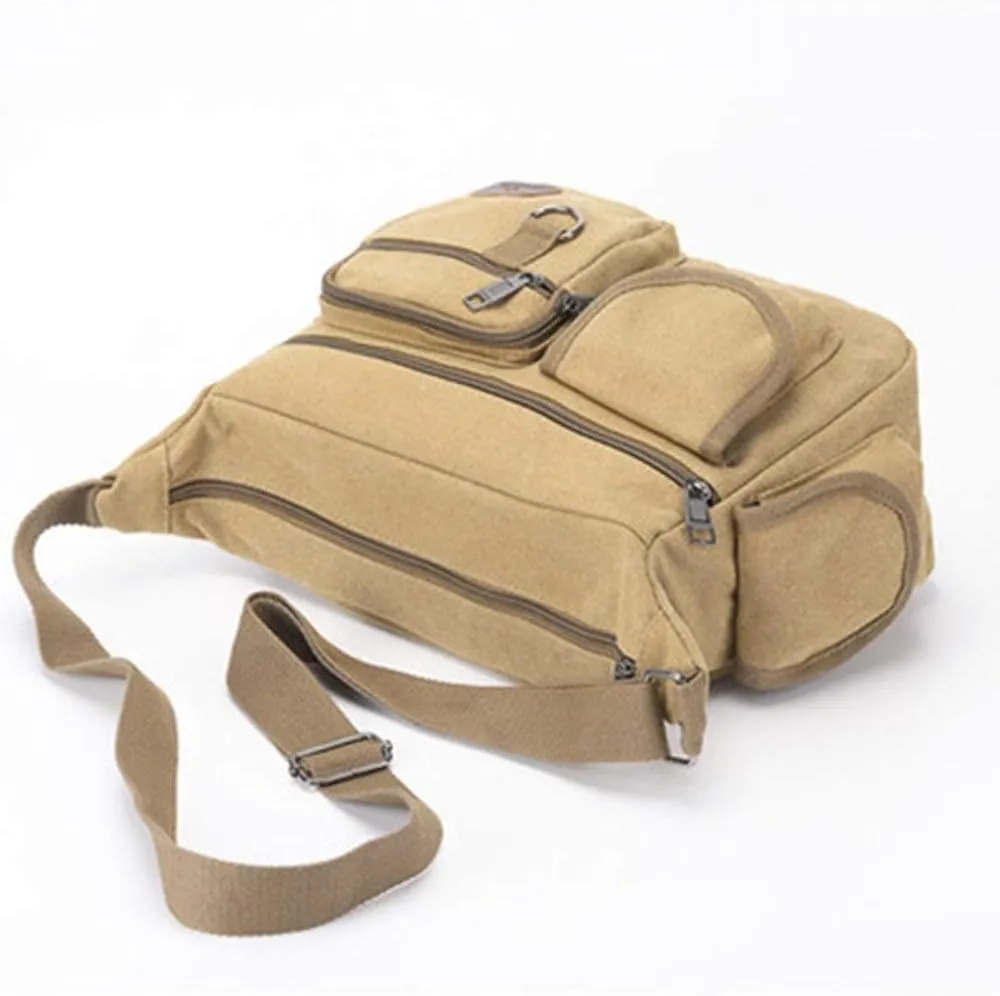 Multi Pocket Tool Storage Organiser Portable Hydroelectric Tool Kit Wear-Resistant Tool Bag for Construction Home DIY(Khaki)